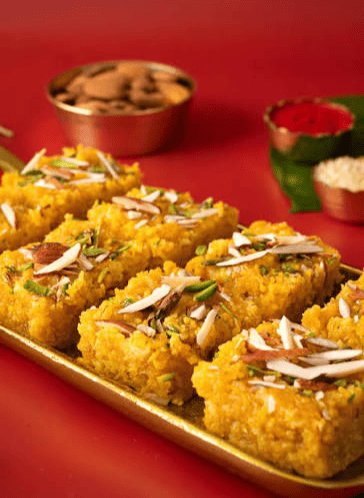 Sev Badam Burfi (Shyam Sweets, Delhi)