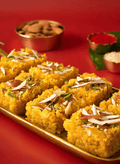 Sev Badam Burfi (Shyam Sweets, Delhi)