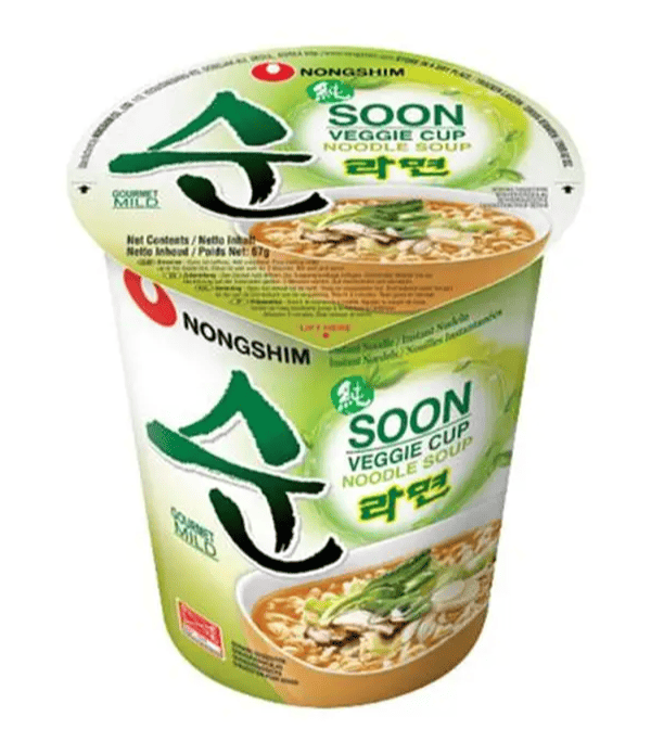 Soon Veggie Cup Noodle Soup (Nongshim, South Korea)