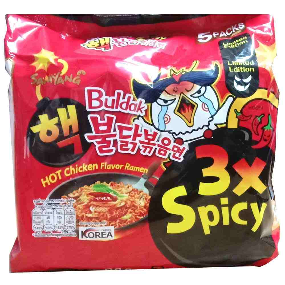 Buldak 3x Spicy Hot Chicken Ramen (Samyang, South Korea)