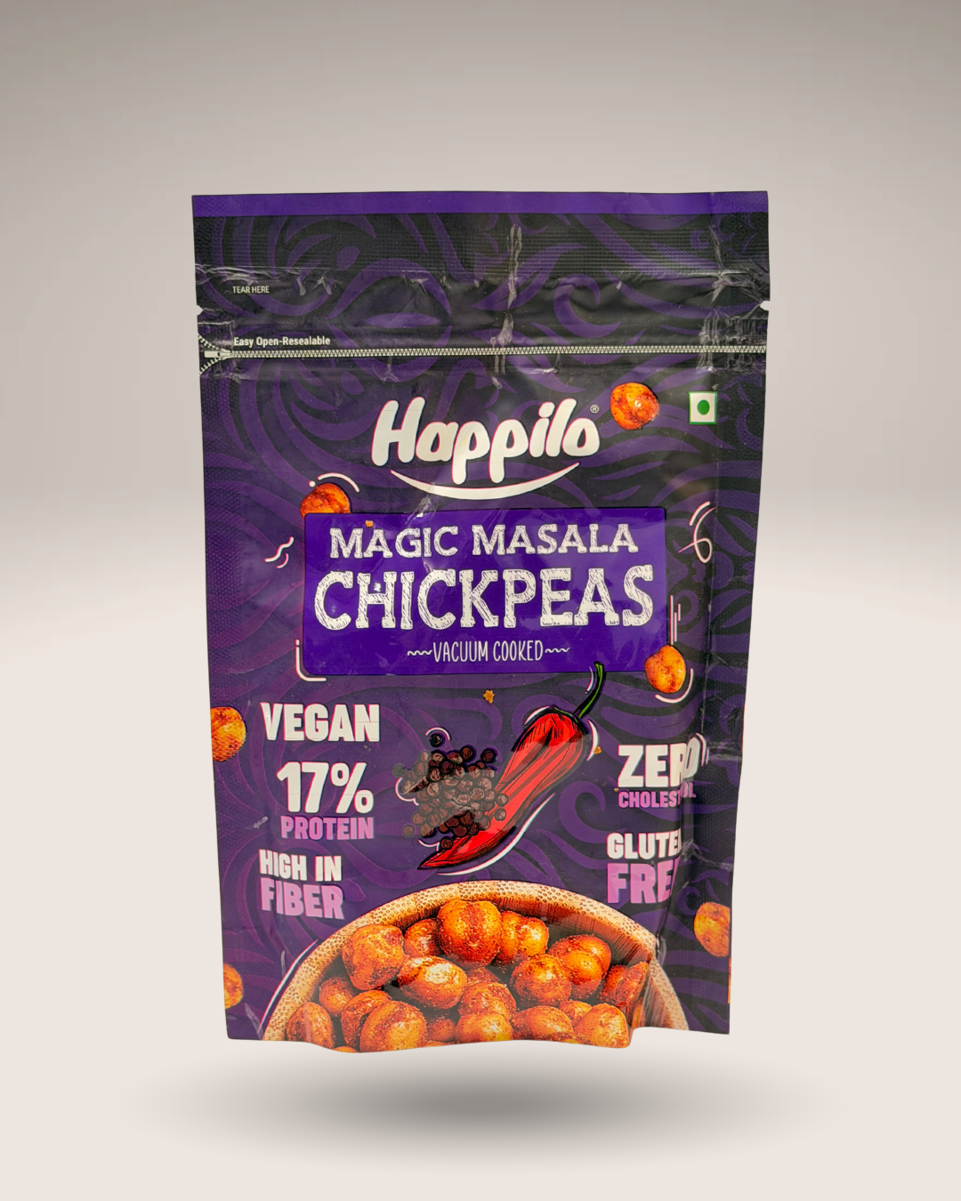 Happilo Magic Masala Chickpeas (Vacuum Cooked)