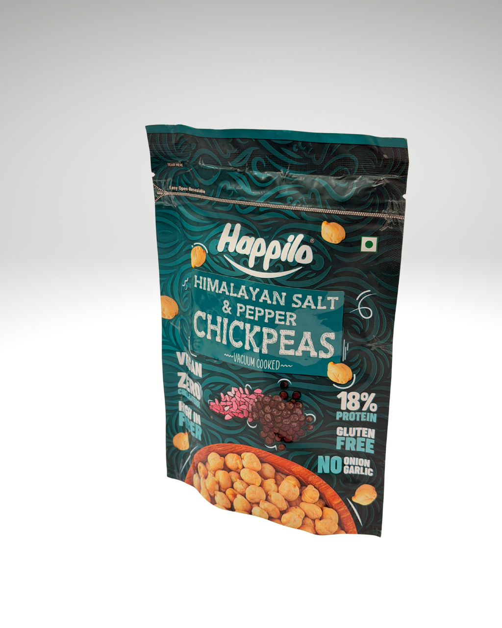 Happilo Himalayan Salt & Pepper Chickpeas (Vacuum Cooked)