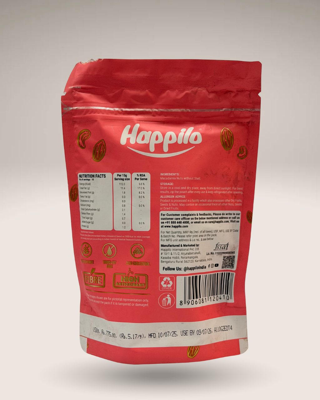 Happilo Premium International Exotic Macadamia Nuts