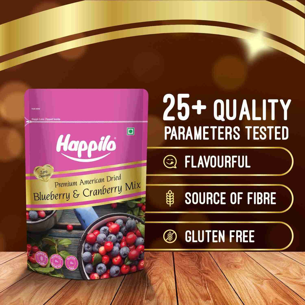 Happilo Premium Dried Blueberry Cranberry Duet (Happilo, Bengaluru)