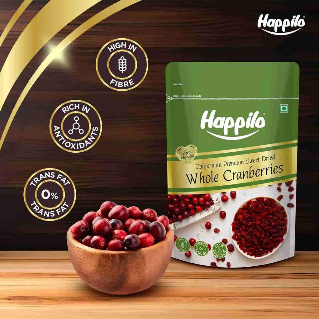 Happilo Premium Californian Dried and Sweet Whole Cranberries (Happilo, Bengaluru)