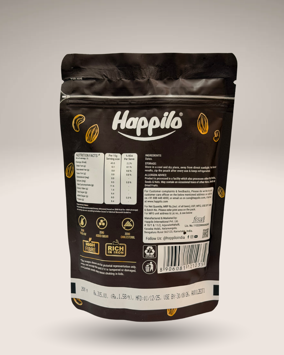 Happilo Premium International Queen Kalmi Dates