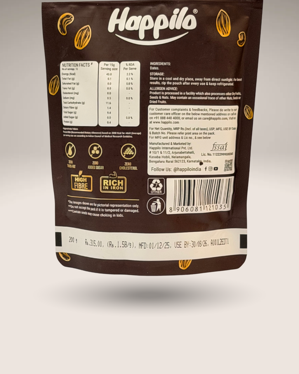Happilo Premium International Queen Kalmi Dates