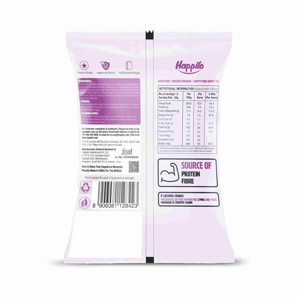 Happilo Premium Makhana Cream & Onion (Happilo, Bengaluru)