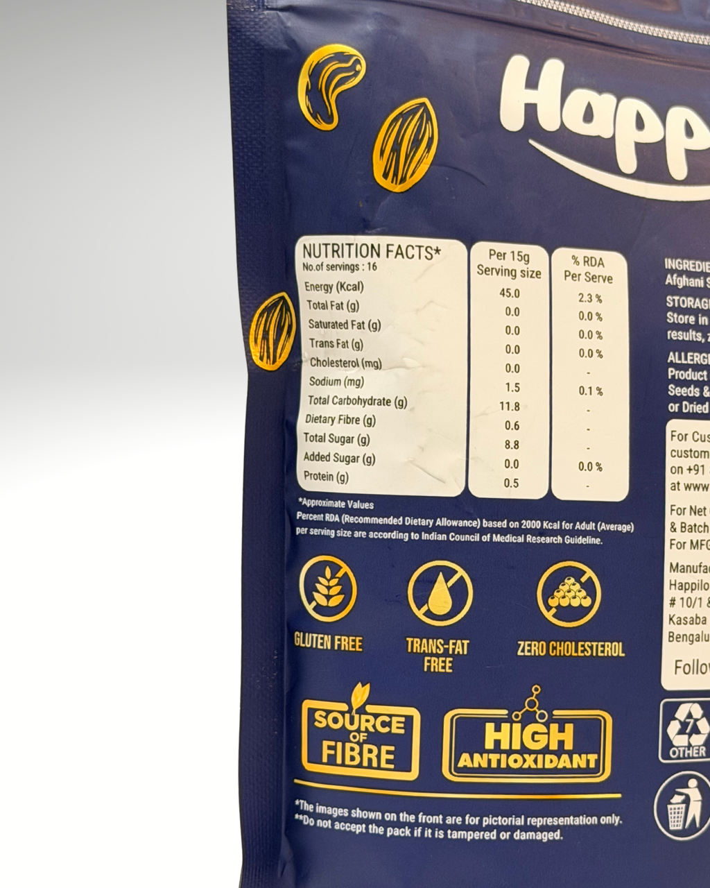 Happilo Premium Afghani Seedless Black Raisins