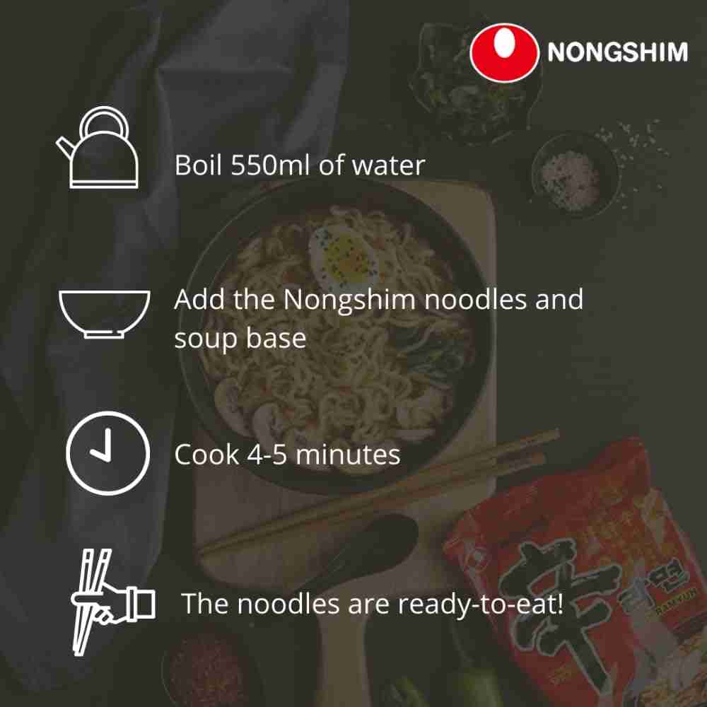 Soon Veggie Noodle Soup (Nongshim, South Korea)
