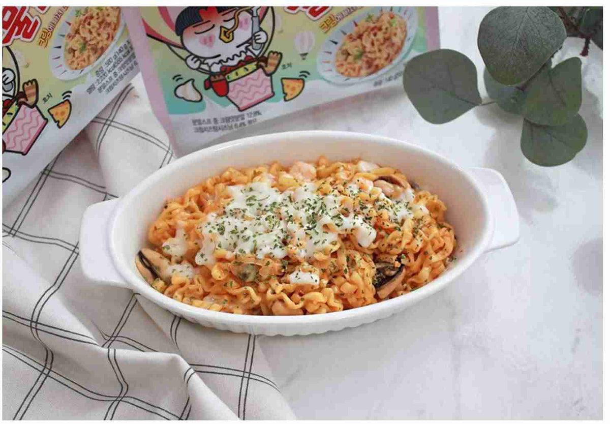 Buldak Cream Carbonara Hot Chicken Flavor Ramen (Samyang, South Korea)