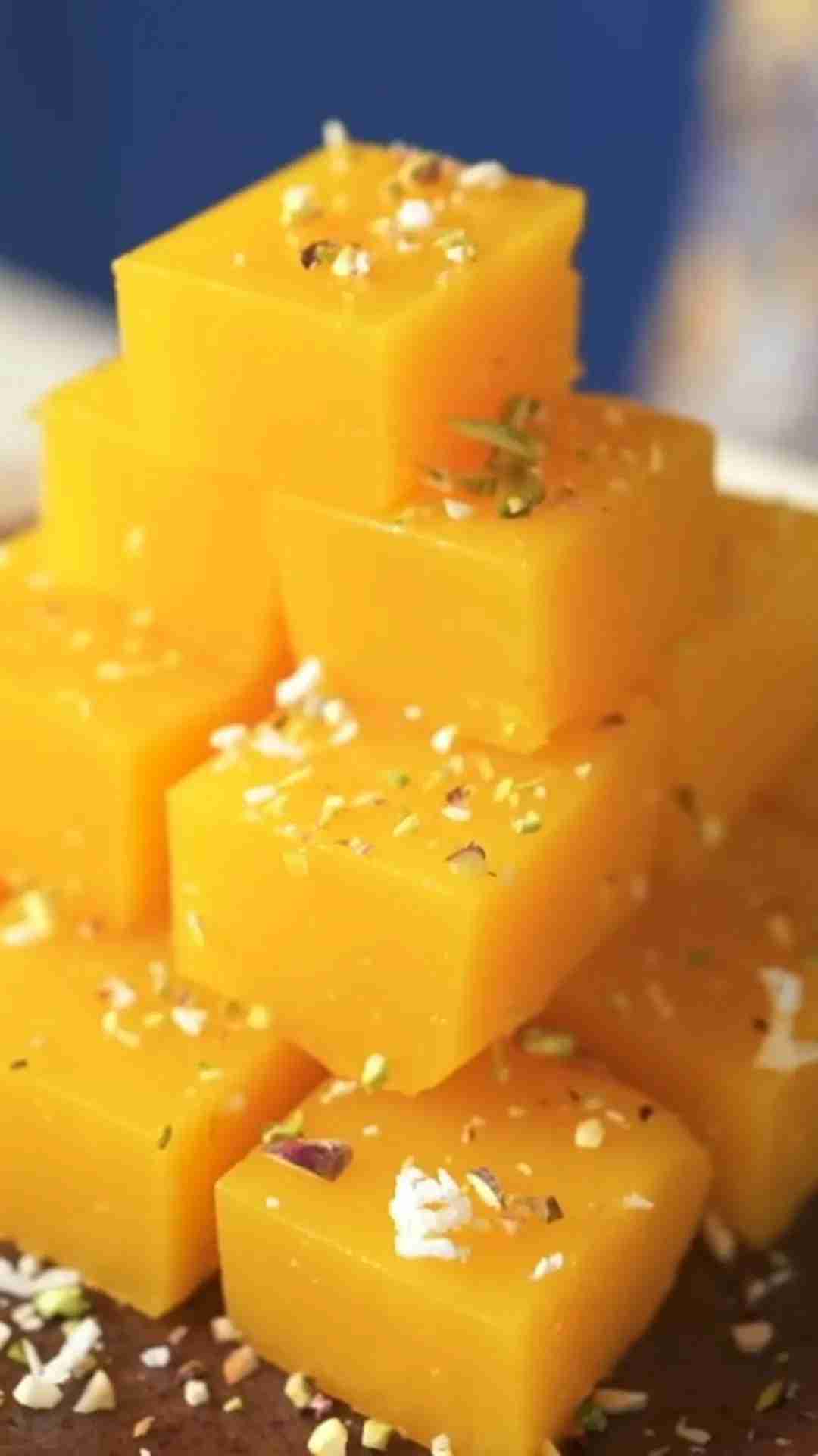 Pineapple Barfi (Bharat Sweets, Delhi)