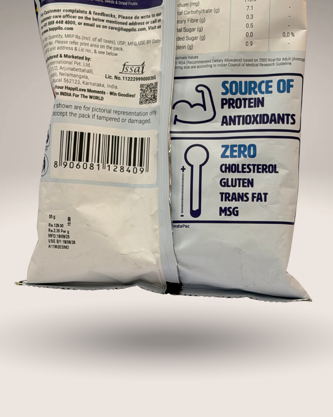 Happilo Himalayan Pink Salt & Pepper Makhana (High Protein Fox Nuts)