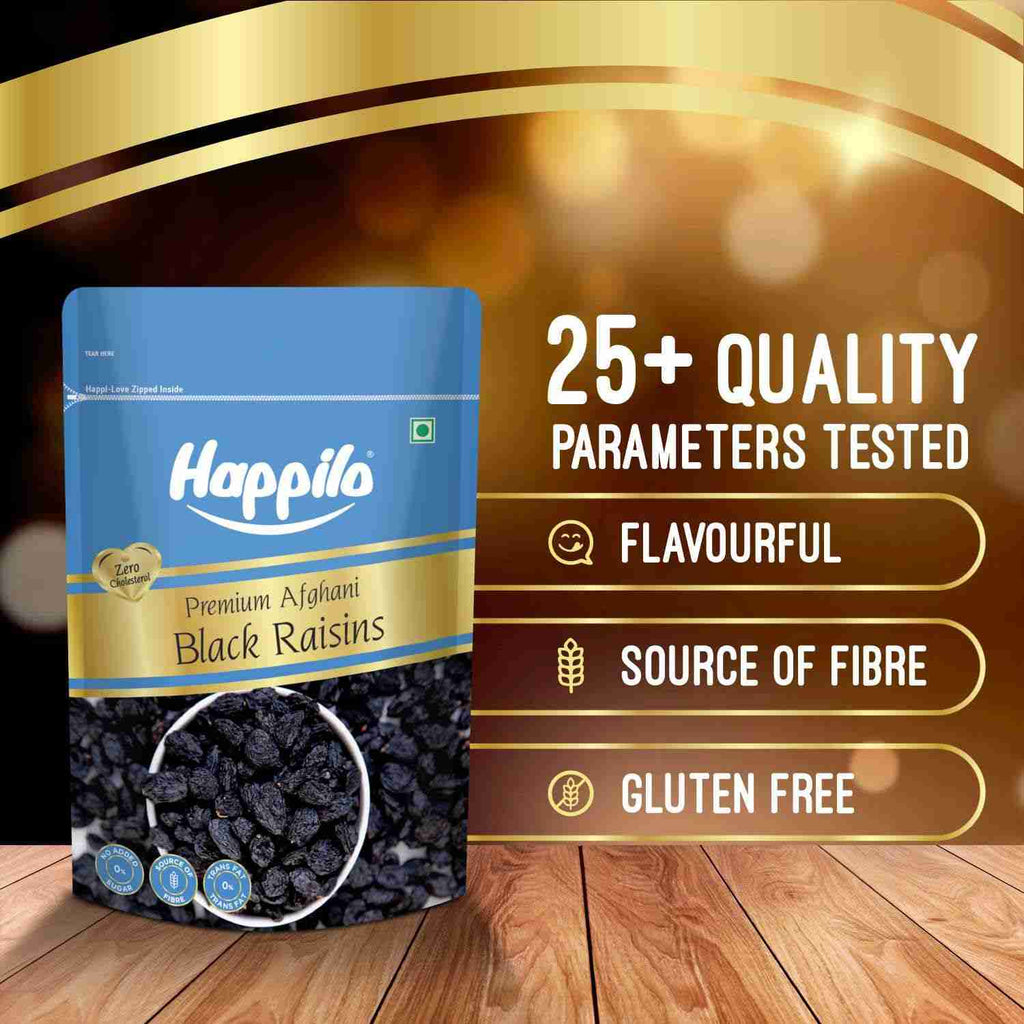 Happilo Premium Afghani Black Raisins with Seed (Happilo, Bengaluru)