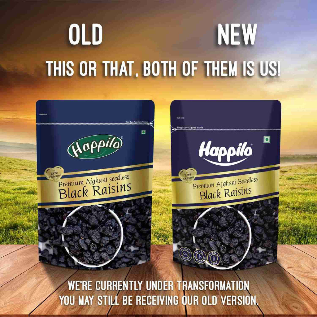 Premium Afghani Seedless Black Raisins (Happilo, Bengaluru)
