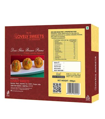 Desi Ghee Besan Pinni (Lovely Sweets, Jalandhar)