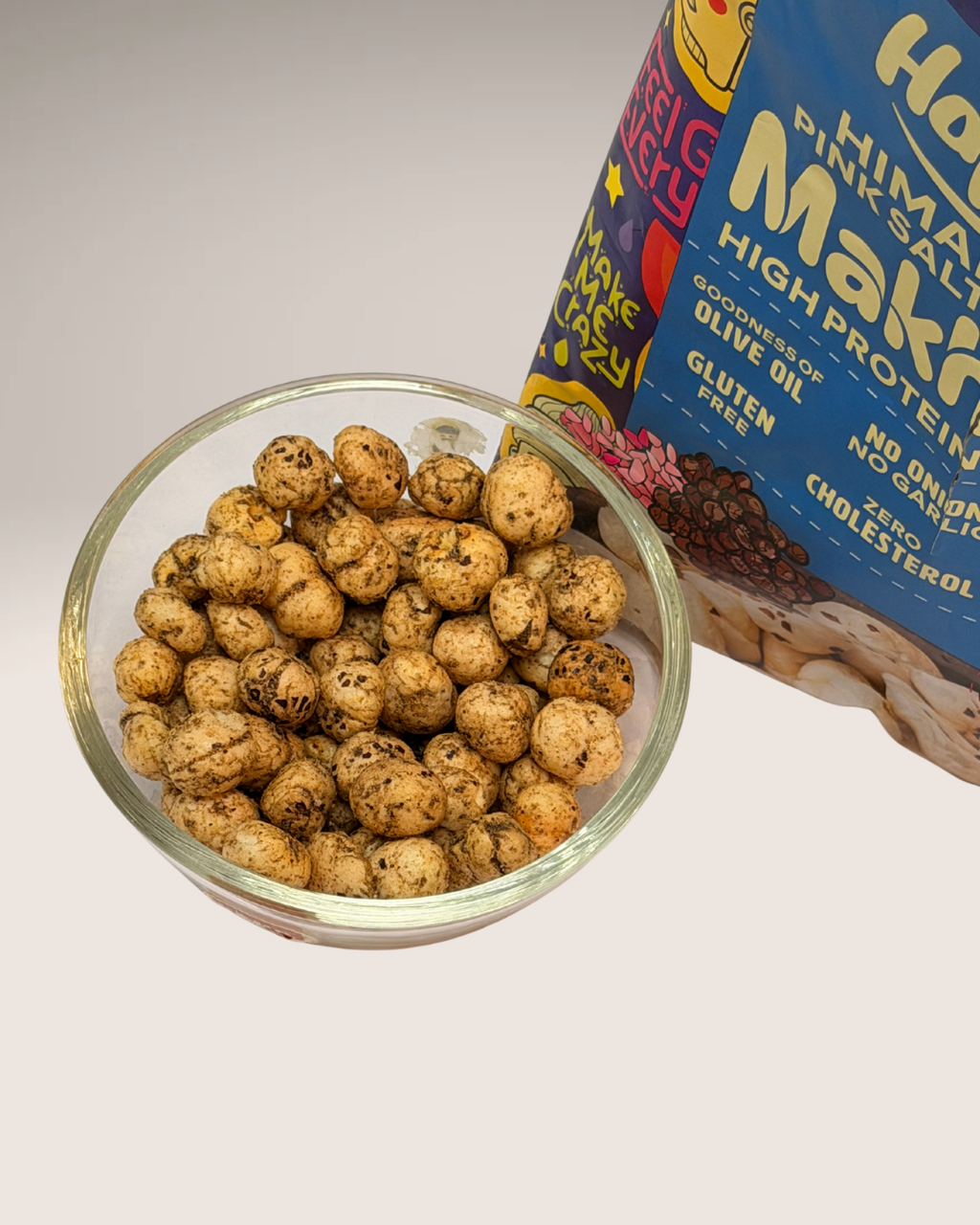 Happilo Himalayan Pink Salt & Pepper Makhana (High Protein Fox Nuts)