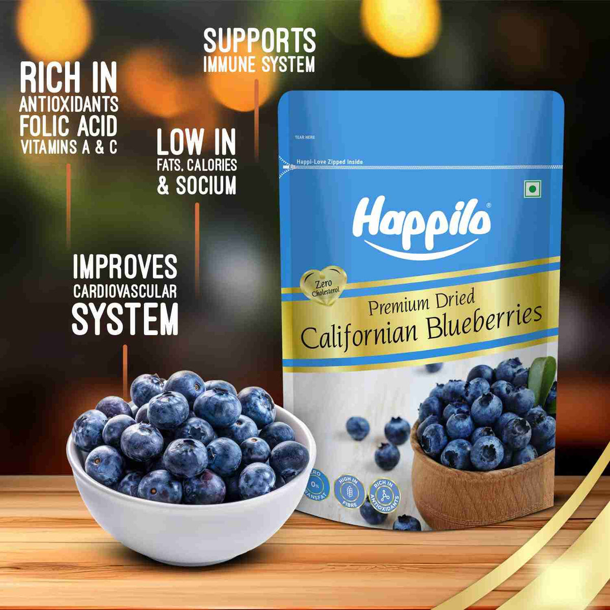 Happilo Premium Dried Californian Blueberries (Happilo, Bengaluru)