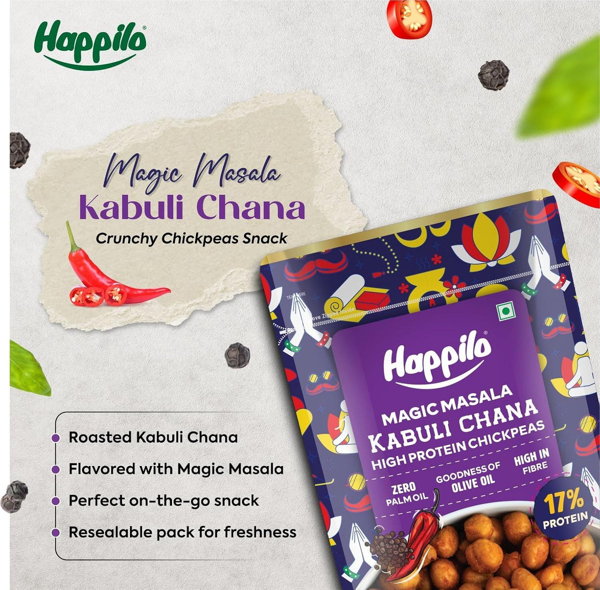Happilo Premium Super Snack Magic Masala Chickpeas (Happilo, Bengaluru)