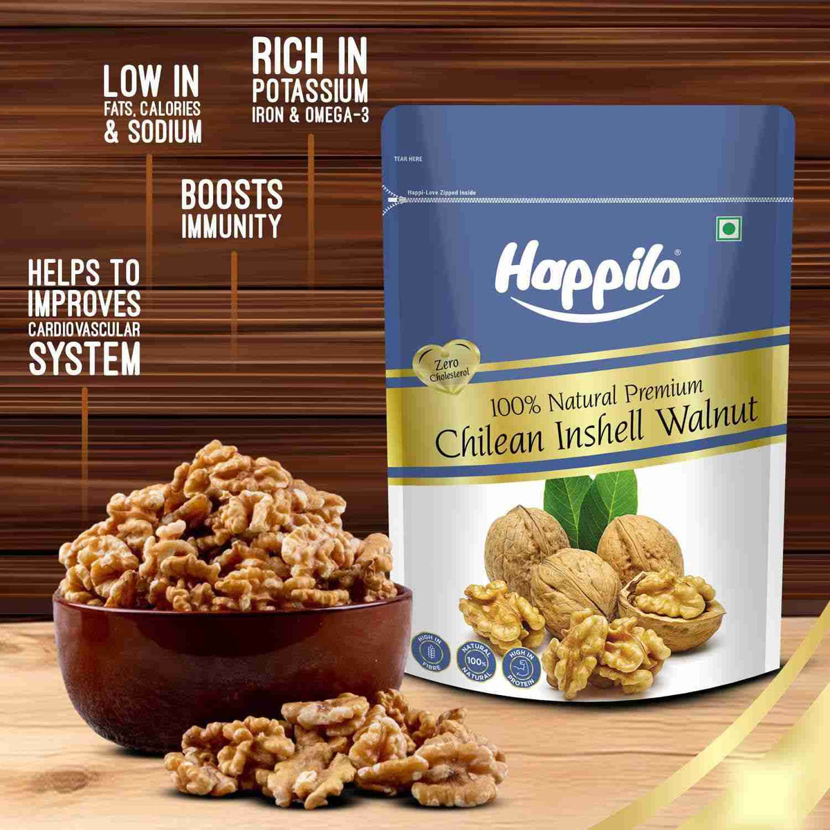 Happilo Premium International Chilean Inshell Walnuts (Happilo, Bengaluru)