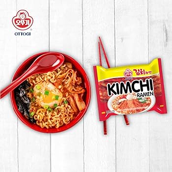 Kimchi Noodle [120G X 5 Packets] (Ottogi, South Korea)