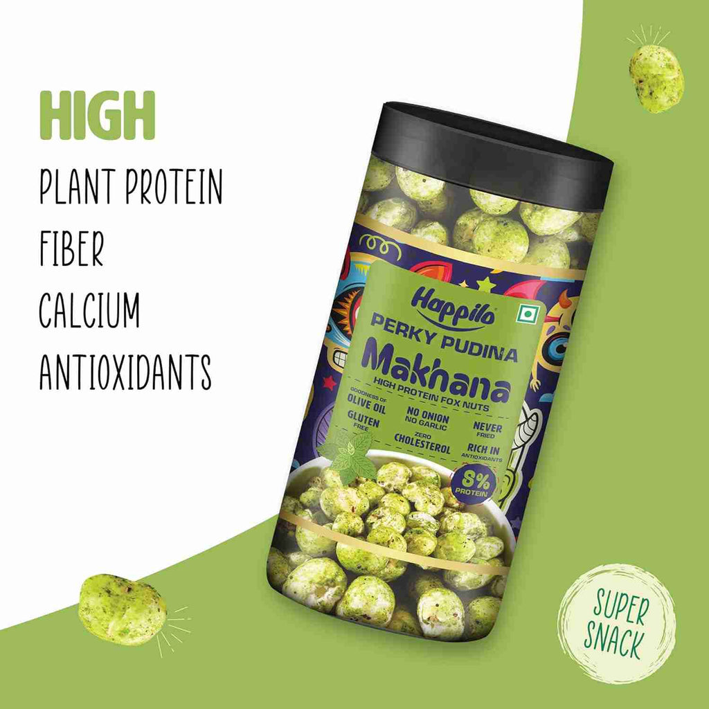 Premium Makhana Perky Pudina Jar (Happilo, Bengaluru)