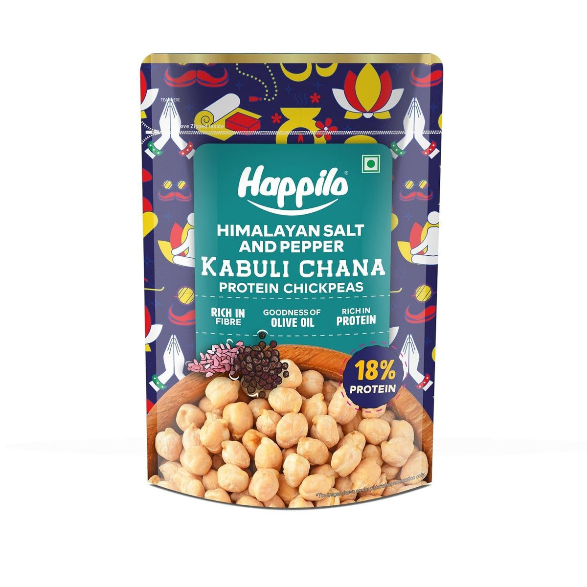 Happilo Premium Super Snack Himalayan Salt & Pepper Chickpeas