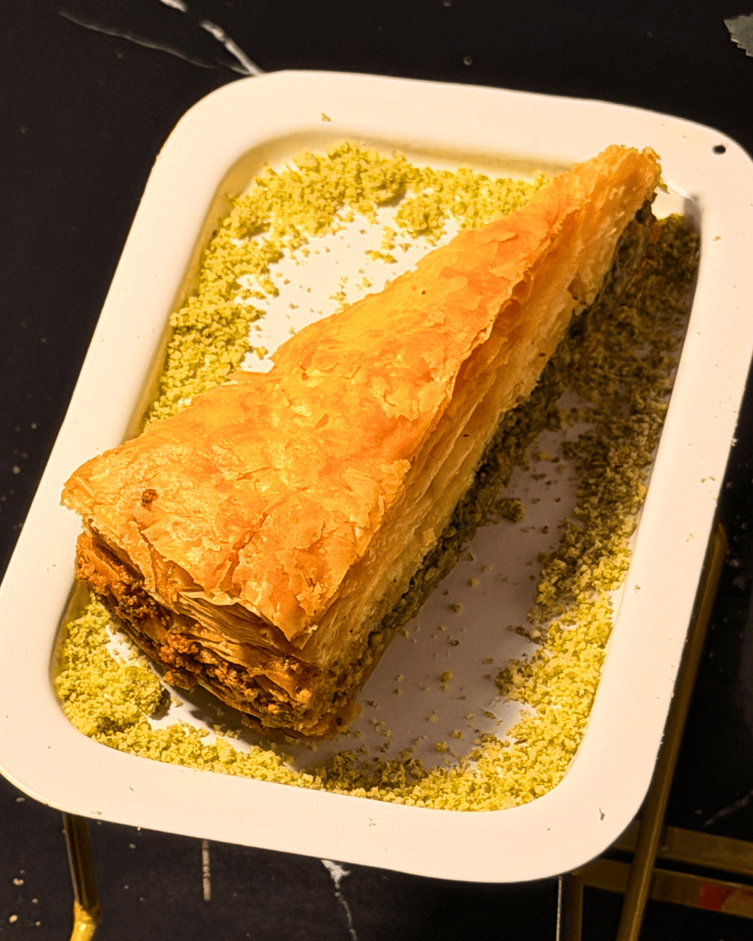 Pistachio Carrot Baklava (Anjanya, New Delhi)