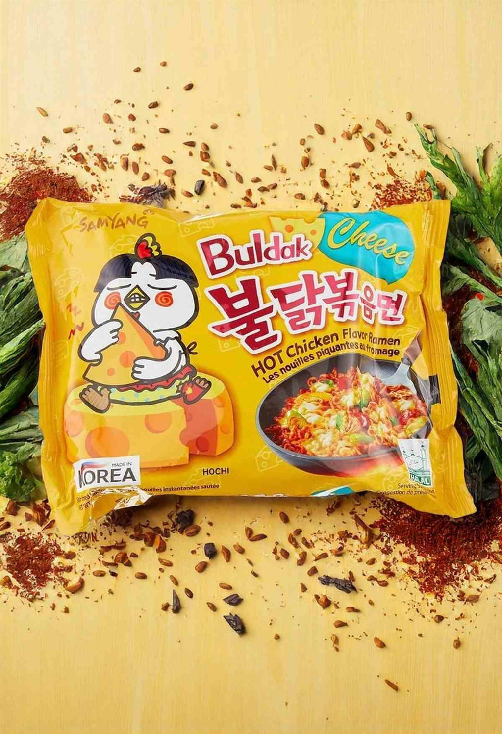 Buldak Cheese Hot Chicken Flavor Ramen (Samyang, South Korea)