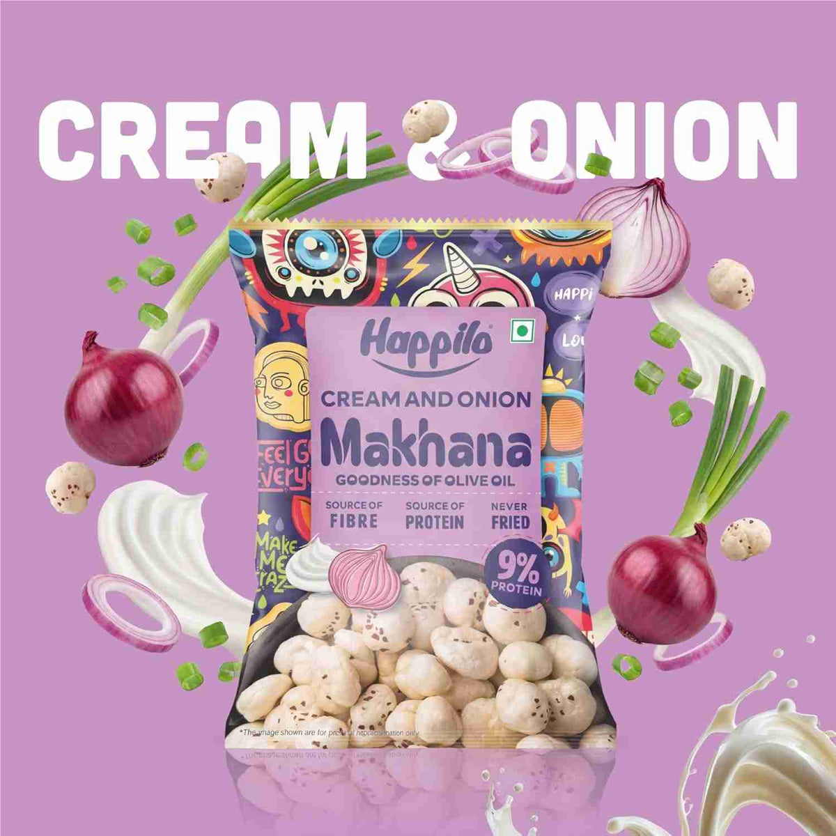 Happilo Premium Makhana Cream & Onion (Happilo, Bengaluru)