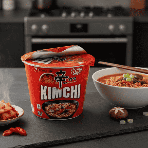 Shin Kimchi Cup Noodle (Nongshim, South Korea)