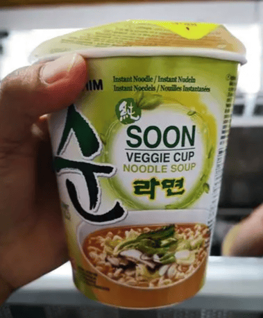 Soon Veggie Cup Noodle Soup (Nongshim, South Korea)