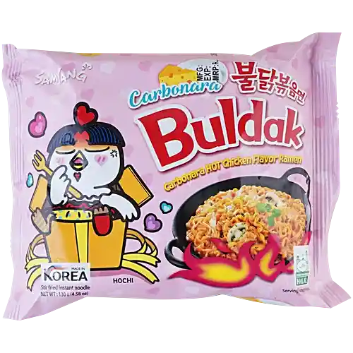 Buldak Carbonara Hot Chicken Flavor Ramen (Samyang, South Korea)
