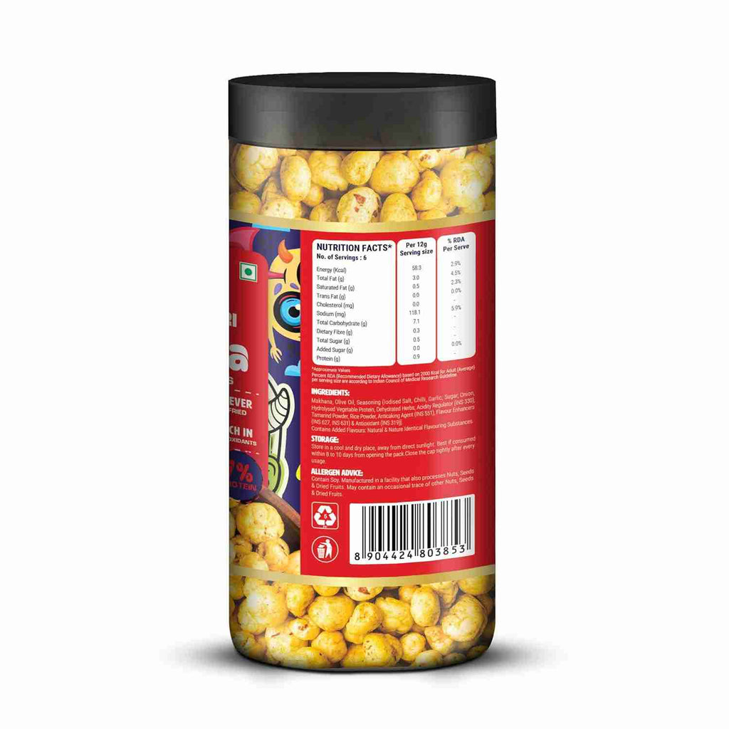 Premium Makhana Superhot Peri Peri Jar (Happilo, Bengaluru)