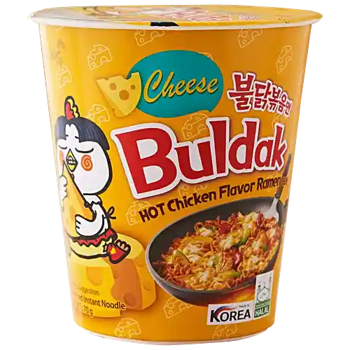 Buldak Cheese Hot Chicken Flavor Ramen Cup (Samyang, South Korea)