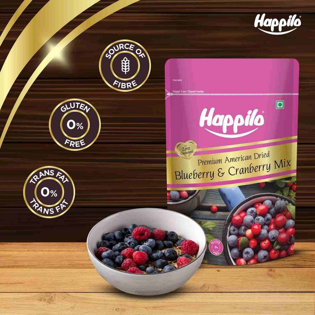 Happilo Premium Dried Blueberry Cranberry Duet (Happilo, Bengaluru)