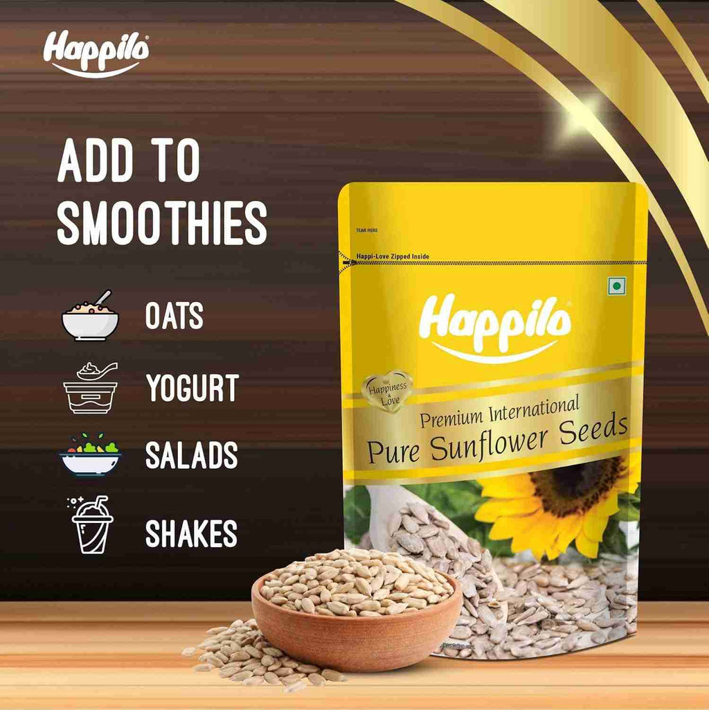 Happilo Premium Raw Sunflower Seeds for Eating Without Shell (Happilo, Bengaluru)