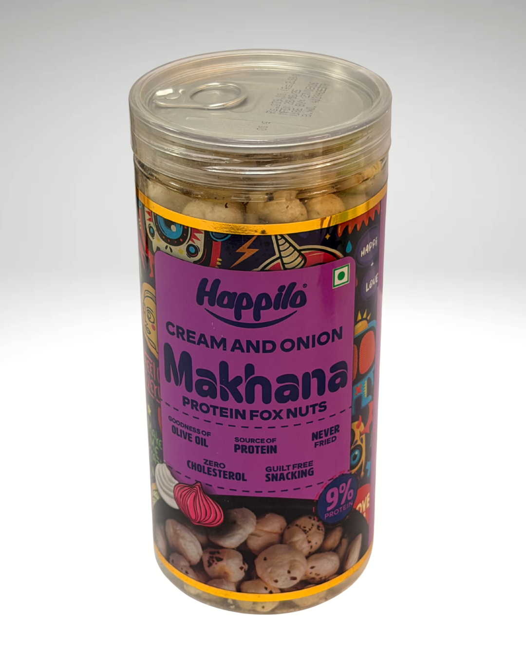 Happilo Cream & Onion Makhana (Protein Fox Nuts)