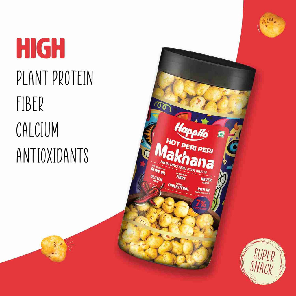 Premium Makhana Superhot Peri Peri Jar (Happilo, Bengaluru)