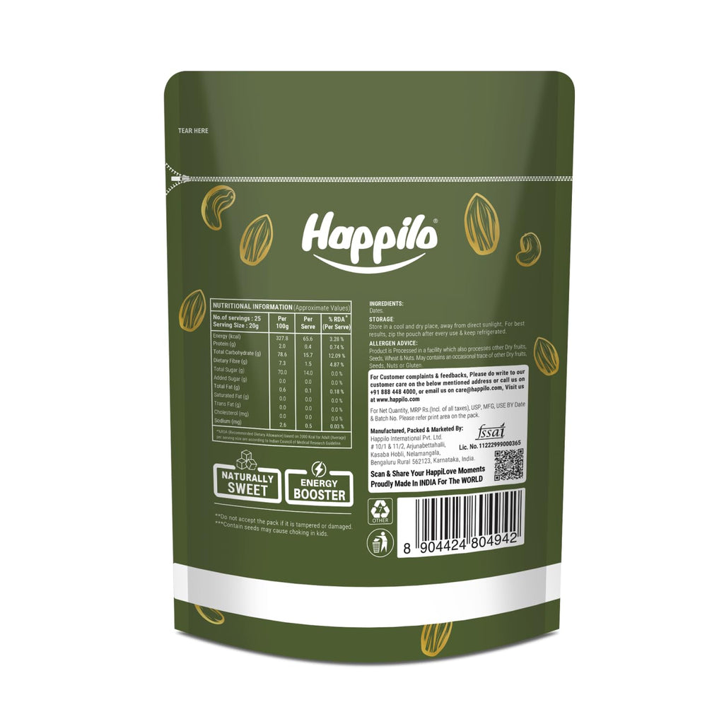 Happilo Essential Golden Royal Zahidi Dates (Happilo, Bengaluru)