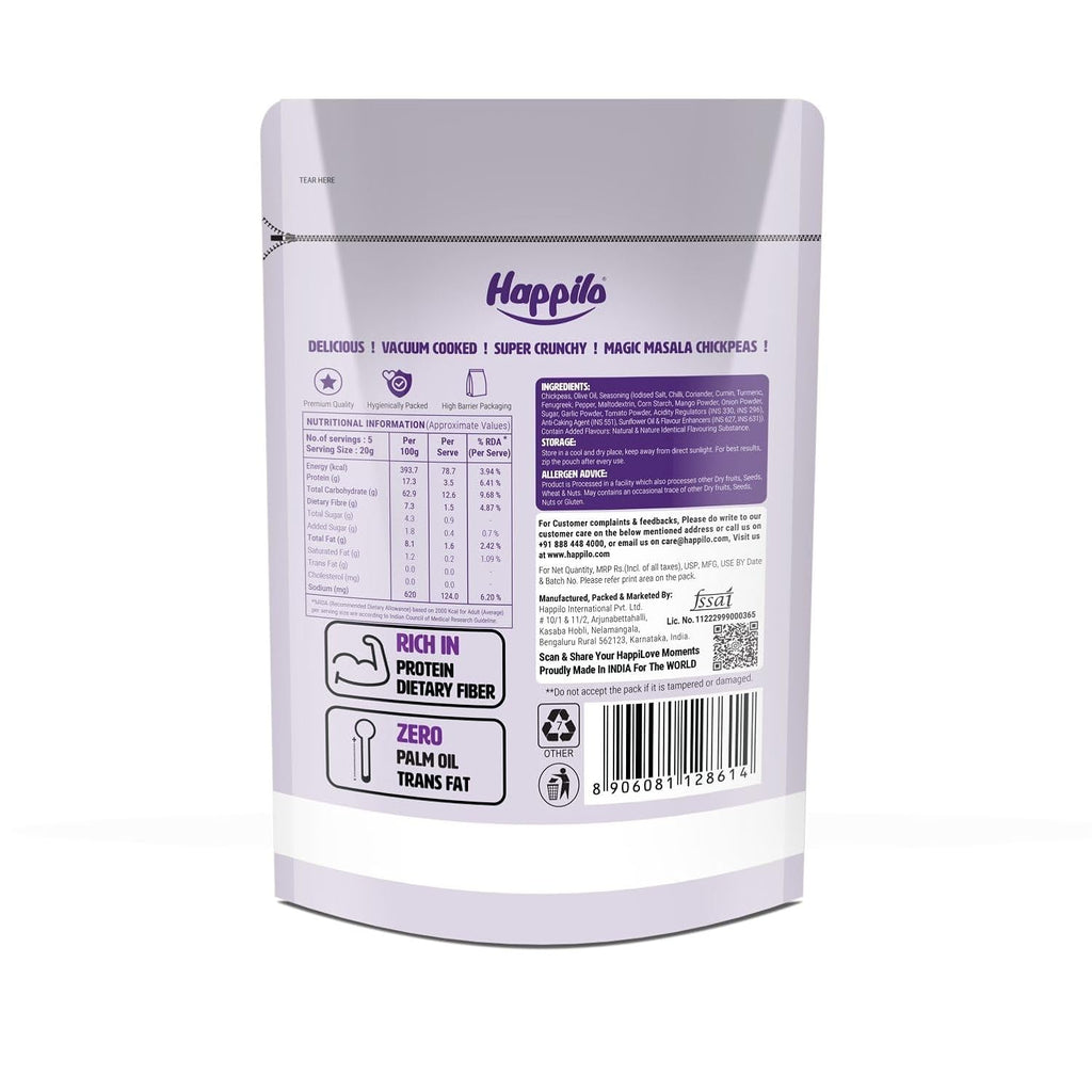 Happilo Premium Super Snack Magic Masala Chickpeas (Happilo, Bengaluru)