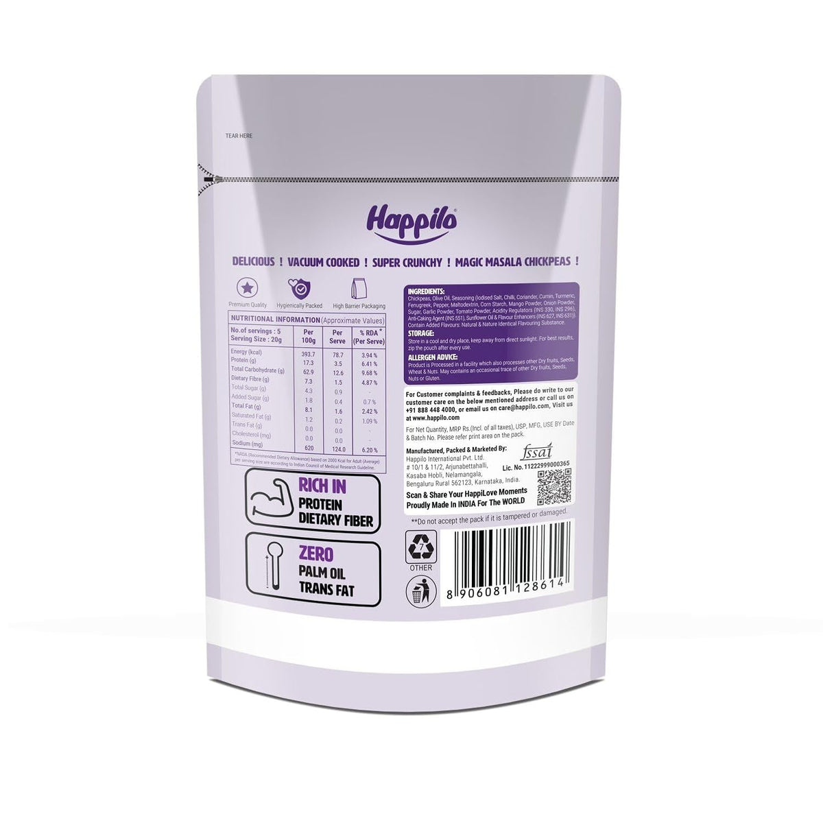 Happilo Premium Super Snack Magic Masala Chickpeas (Happilo, Bengaluru)