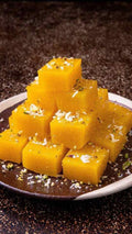 Pineapple Barfi (Bharat Sweets, Delhi)