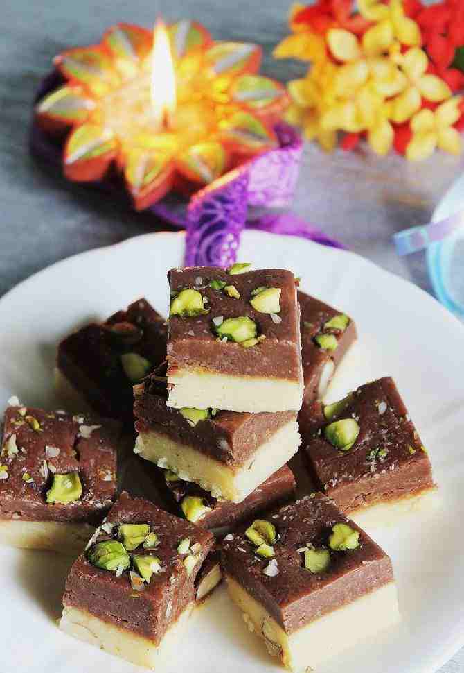 Chocolate Barfi (Chaina Ram Sweets, Chandni Chowk)