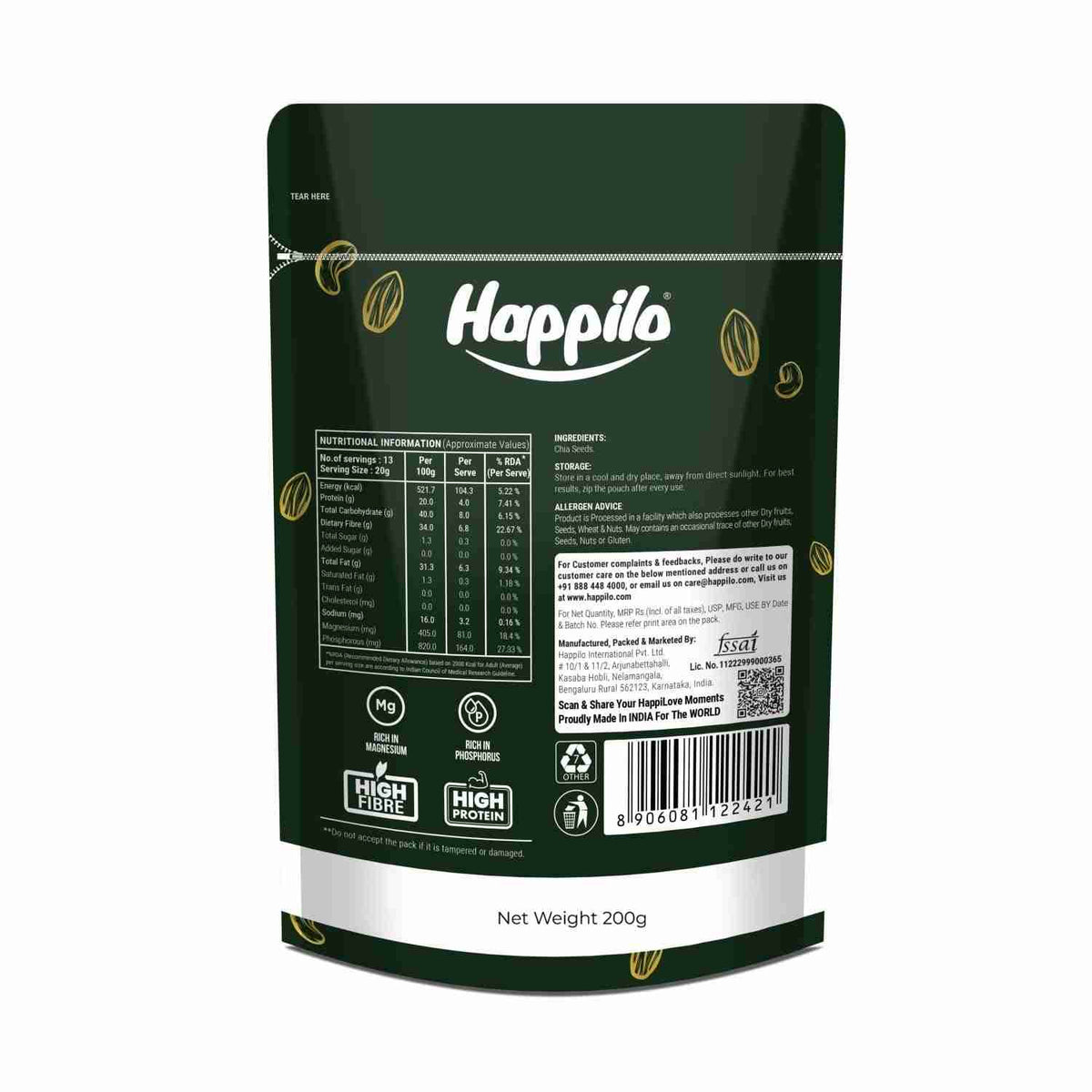 Happilo Premium Raw Chia Seeds (Happilo, Bengaluru)