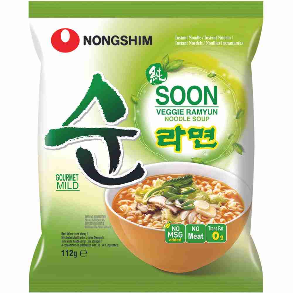 Soon Veggie Noodle Soup (Nongshim, South Korea)