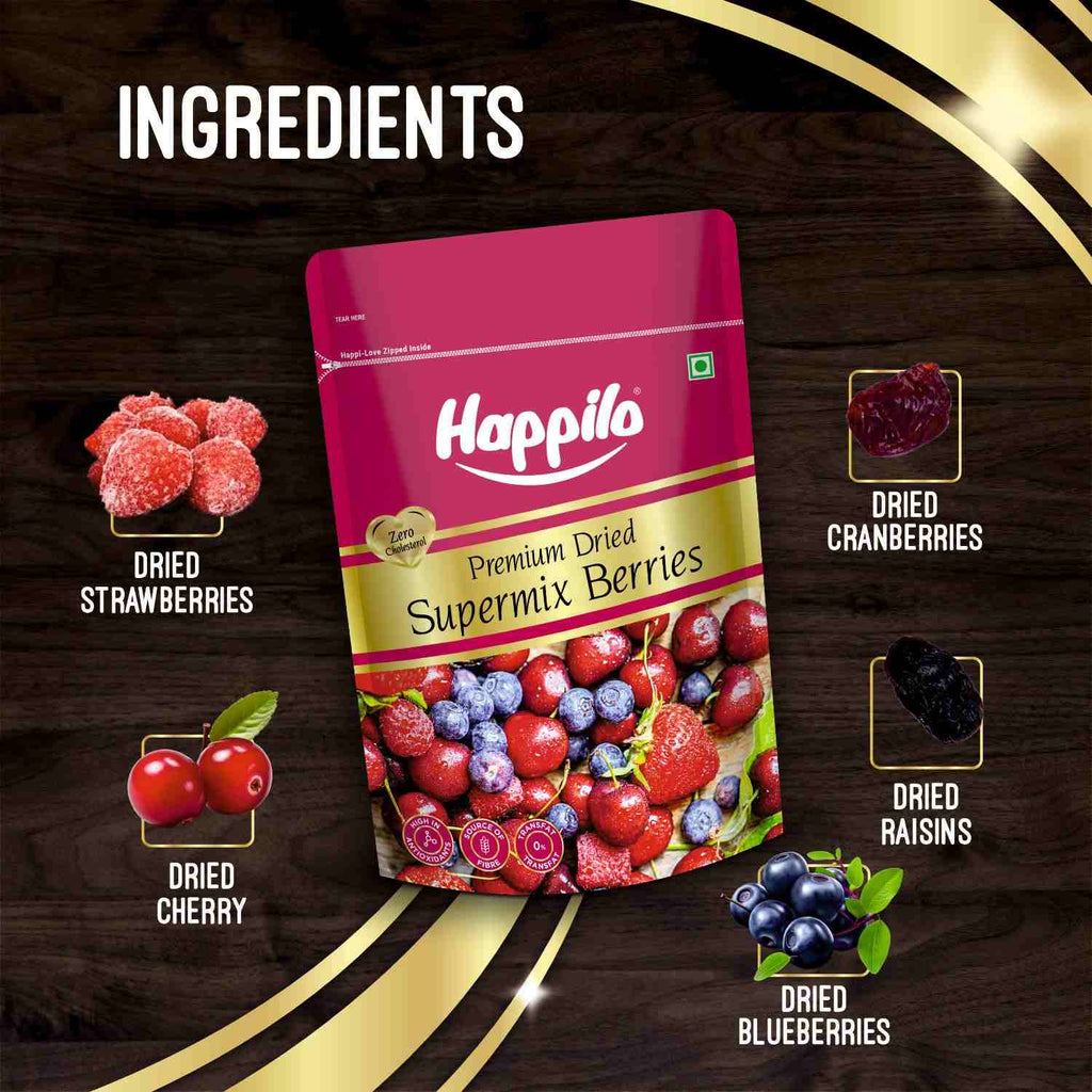 Premium Supermix Berries (Happilo, Bengaluru)
