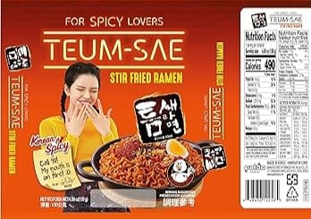 Teumsae Stir Fried Ramen Noodle (Paldo, South Korea)