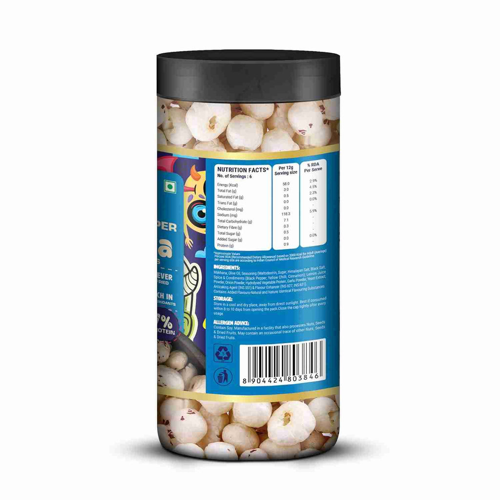 Premium Makhana Himalayan Pink Salt & Pepper Jar (Happilo, Bengaluru)
