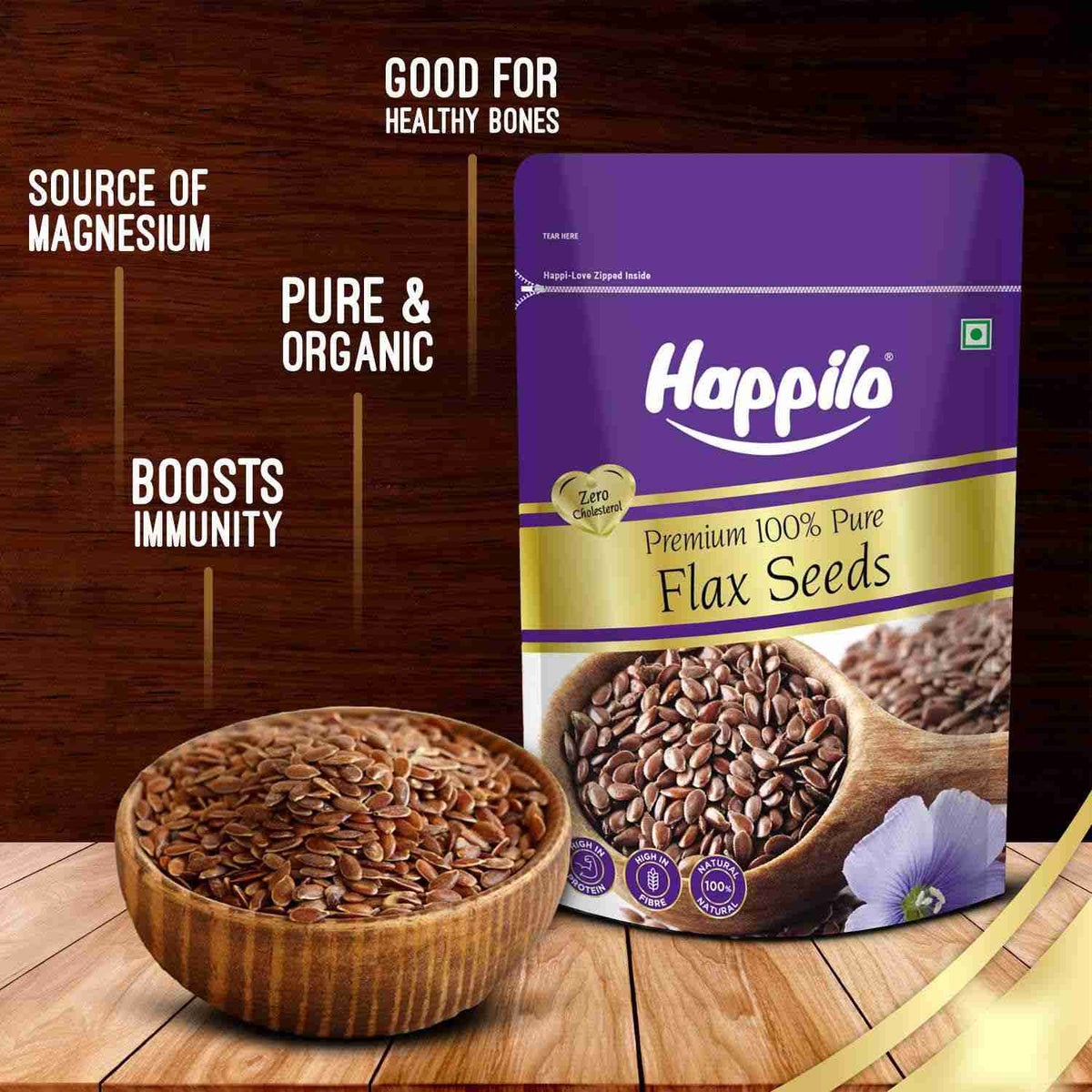 Happilo Premium Authentic Flax Seeds (Happilo, Bengaluru)